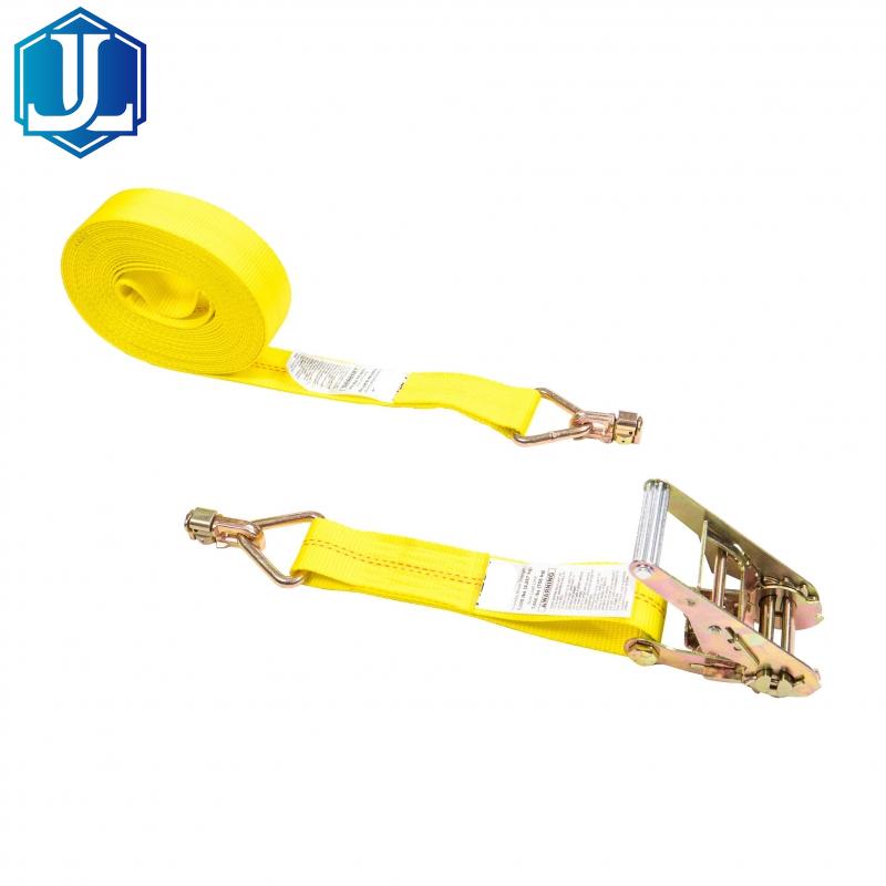 2″ L Track Ratchet Tie Down Strap with Double Stud Fittings