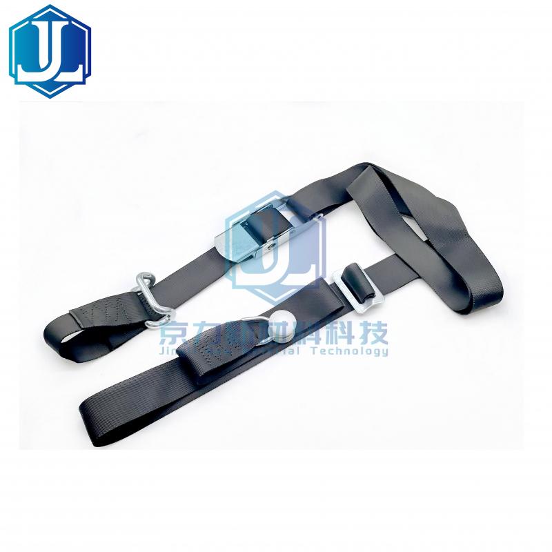 50MM Curtainside Internal Cargo Load Over Center Buckle Strap with Rave Hook and Roller