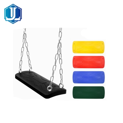 Children Built in Steel Plate Hard Board Silicone Rubber Swing Seat With Chain