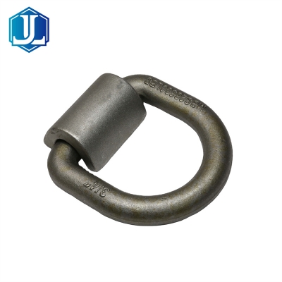 Truck Trailer Drop Forged Weld-on D Ring with Wrap for Lashing