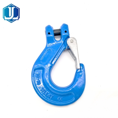 Grade 100 G100 Forged Chain Clevis Sling Claw Hook with Casting Latch