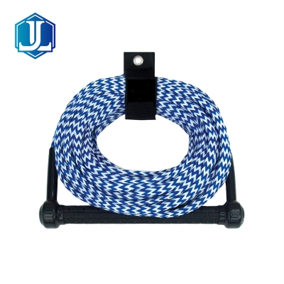 Woven PP wakeboard/surfboard tow rope with handle