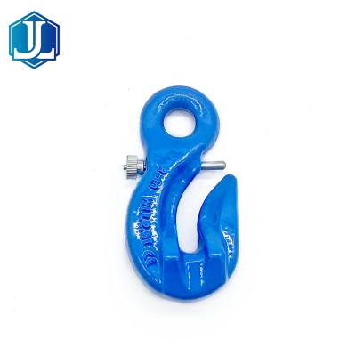 Superior Quality Grade 100 G100 Special Deep Throat Eye Grab Hook with Safety Pin for Lifting