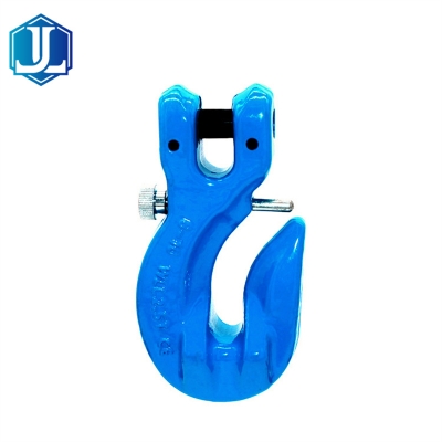 Grade 100 G100 Special Deep Throat Clevis Grab Hook with Safety Pin for Lifting