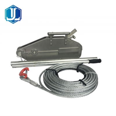 Aluminum Body Manual Wire Rope Pulling Hoist Cable Puller Tirfor