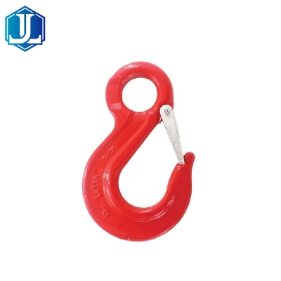 Drop Forged Grade 80 G80 Eye Sling Hoist Hook with Casting Latch for Lifting