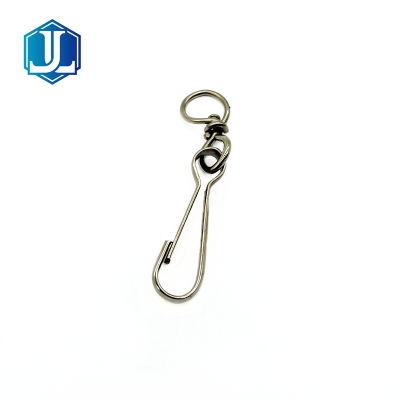 DIN5287 Nickel-Plated Steel Simplex Swivel Spring Snap Hook for Rope/Lanyard