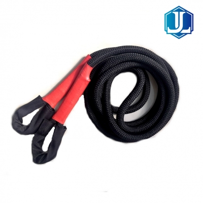 Elastic Recovery Tow Rope Pulling Rope With Protective Sleeve or Metal Shackle for Heavy Truck