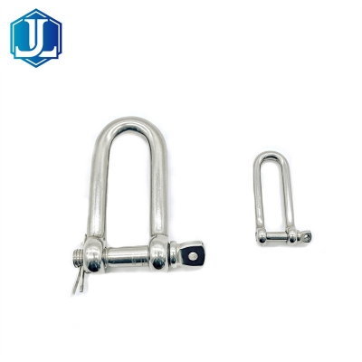 304 / 316 Stainless Steel European Type Long D Dee Shackle with Screw Pin